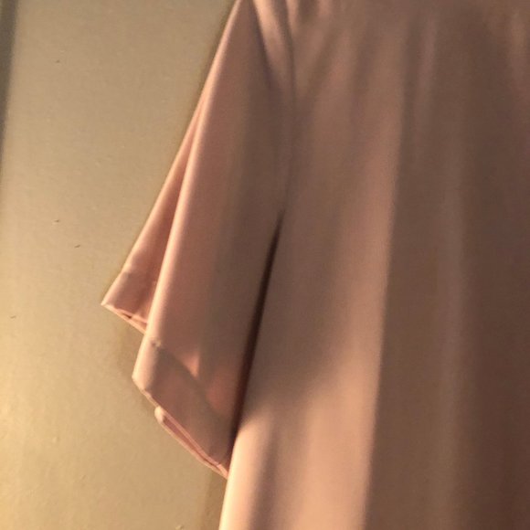 C.B. Collections women's tan shell blouse Size Large - Picture 2 of 6